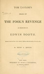 Tapa de Tom Taylor's drama of The fool's revenge