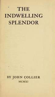 Tapa de The indwelling splendor