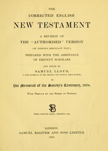 Tapa de The corrected English New Testament