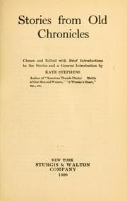 Tapa de Stories from old chronicles