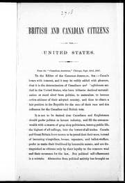 Tapa de British and Canadian citizens in the United States