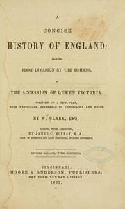 Tapa de A concise history of England