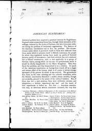 Tapa de American statesmen