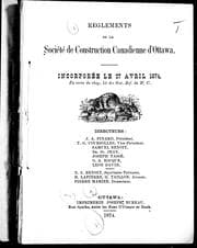 Tapa de Règlements de la Société de construction canadienne d'Ottawa