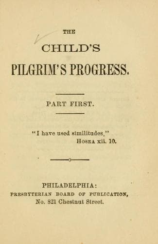 Tapa de The child's Pilgrim's progress