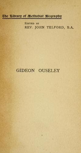 Tapa de Gideon Ouseley