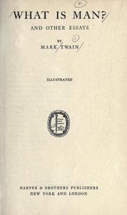 Tapa de What Is Man? and Other Essays