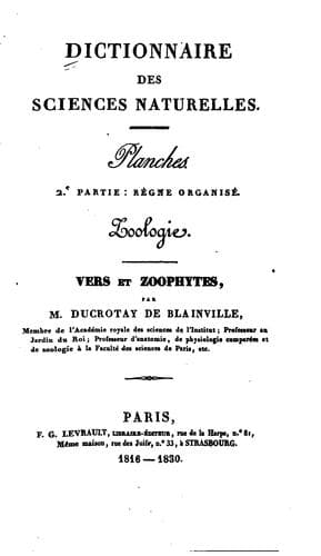 Tapa de Dictionnaire des sciences naturelles
