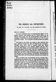 Tapa de The Behring Sea Controversy