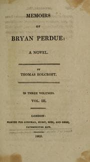Tapa de Memoirs of Bryan Perdue