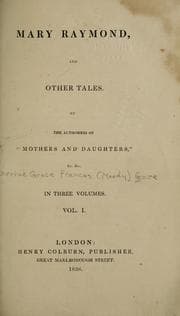Tapa de Mary Raymond, and other tales