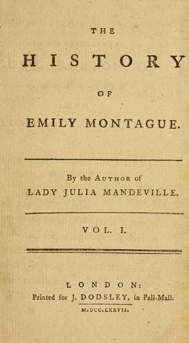 Tapa de Emily Montague