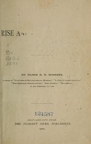Tapa de The rise and fall of Nauvoo