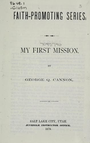 Tapa de My first mission