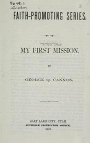 Tapa de My first mission