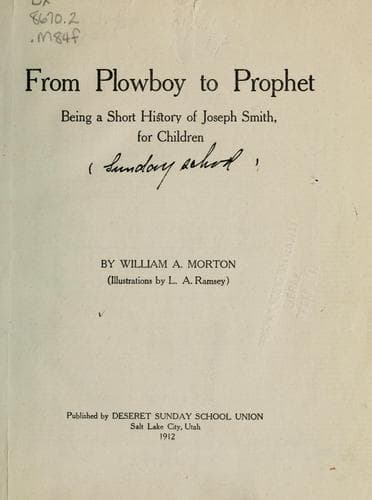 Tapa de From plowboy to prophet
