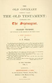 Tapa de The Old Covenant, commonly called the Old Testament
