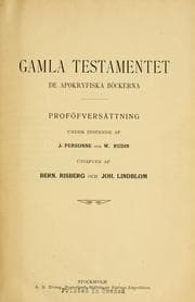 Tapa de Gamla Testamentet de Apokryfiska Böckerna