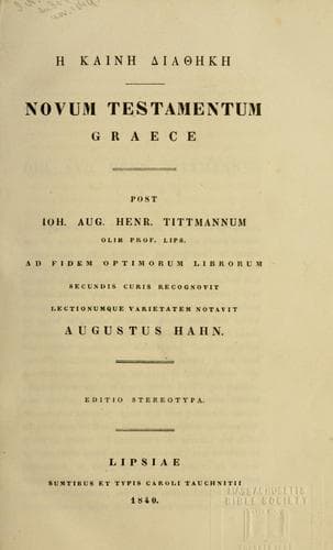 Tapa de Novum Testamentum graece