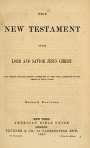 Tapa de The New Testament of our Lord and Savior Jesus Christ