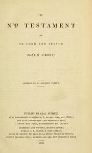 Tapa de Thi Nu Testament ov owr Lord and savyur Jizus Crist