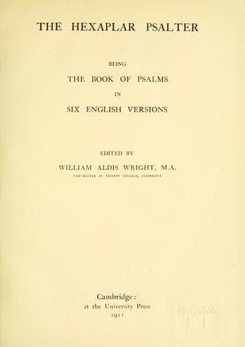 Tapa de The hexaplar Psalter