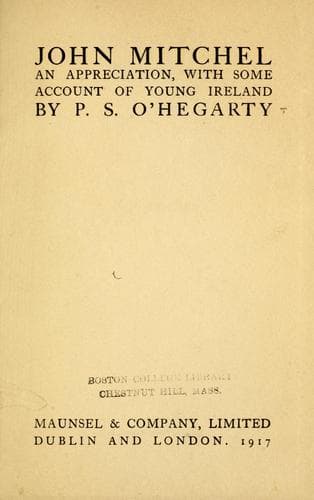 Tapa de John Mitchel