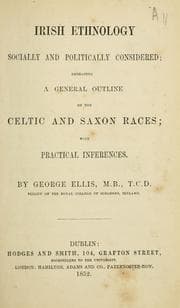 Tapa de Irish ethnology socially and politically considered