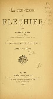 Tapa de La jeunesse de Fléchier