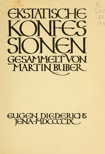 Tapa de Ekstatische Konfessionen