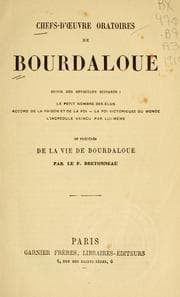 Tapa de Chefs-d'oeuvre oratoires de Bourdaloue