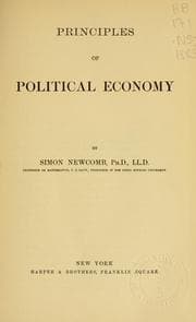 Tapa de Principles of political economy