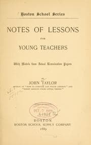 Tapa de Notes of lessons for young teachers