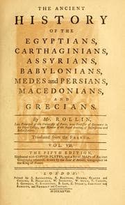 Tapa de Histoire ancienne des Égyptiens, des Carthaginois, des Assyriens, des Babyloniens, des Medes, et des Perses, des Macedoniens, des Grecs