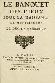 Tapa de Le banquet des dieux