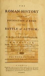 Tapa de The Roman history from the foundation of Rome to the battle of Actium