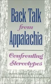 Tapa de Back talk from Appalachia