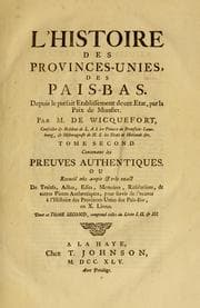 Tapa de L' histoire des Provinces-Unies, des Pais-Bas