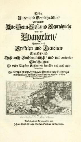 Tapa de Heilige Augen- und Gemüths-Lust