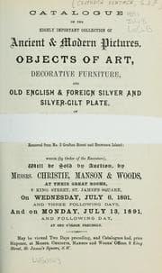 Tapa de Ancient & modern pictures, objects of art, decorative furniture