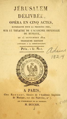 Tapa de Jérusalem délivrée