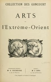 Tapa de Collection des Goncourt, arts de l'extrême-orient