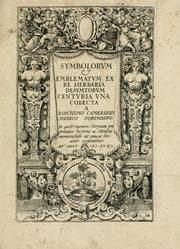 Tapa de Symbolorvm & emblematvm ex re herbaria desvmtorvm centvria vna