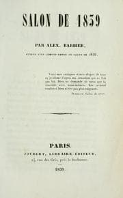Tapa de Salon de 1839