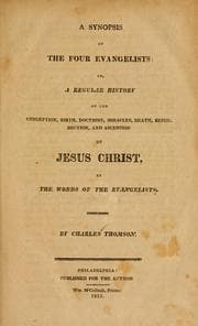 Tapa de A synopsis of the four evangelists