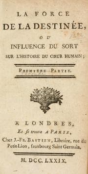Tapa de La force de la destinée