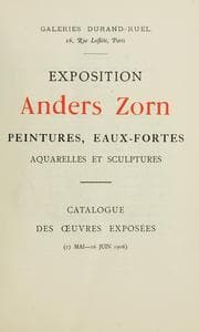 Tapa de Exposition Anders Zorn