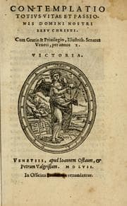 Tapa de Contemplatio totivs vitae et passionis Domini Nostri Iesv Christi