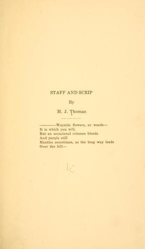 Tapa de Staff and scrip