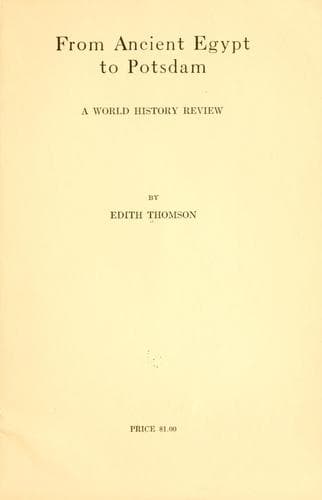 Tapa de From ancient Egypt to Potsdam